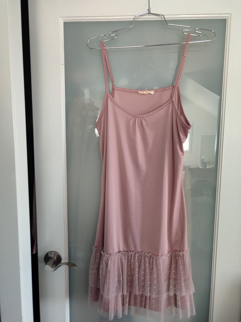 Ryu Whimsical Lace Swiss Dot Tulle Tiered Dress Set Size M - Picture 5 of 13
